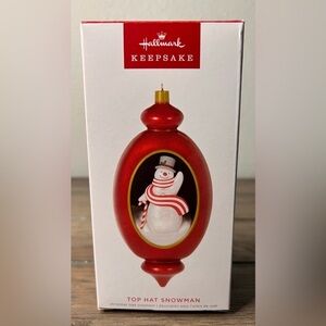 HALLMARK NEW 2022 LIMITED‎ EDITION Christmas Ornament "TOP HAT SNOWMAN" SCENE